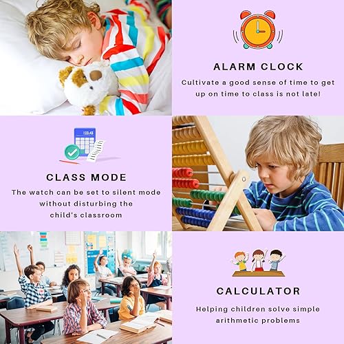 Miniatura 9 de cjc Reloj inteligente 4G para niños con tarjeta SIM, pantalla grande HD de 1.7 pulgadas, posicionamiento GPS, llamadas de voz y video chat, SOS,