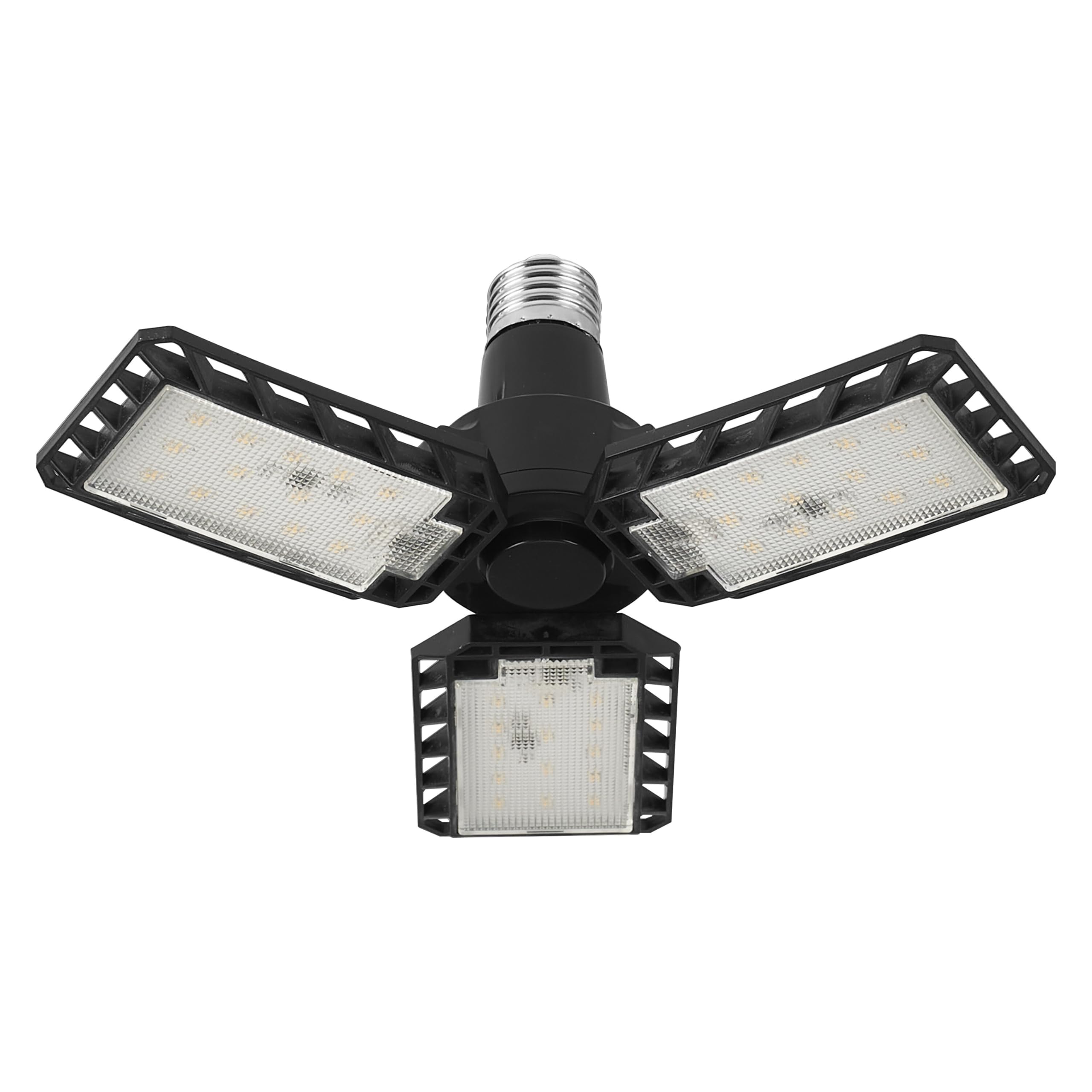 Osram Highbay Blade Ceiling Light, Black, Plastic, with Adjustable Light Blades, Offers 17 W or 1700 lm in Neutral White with 4000 K, E27 Thread, Diameter 231 mm, IP20