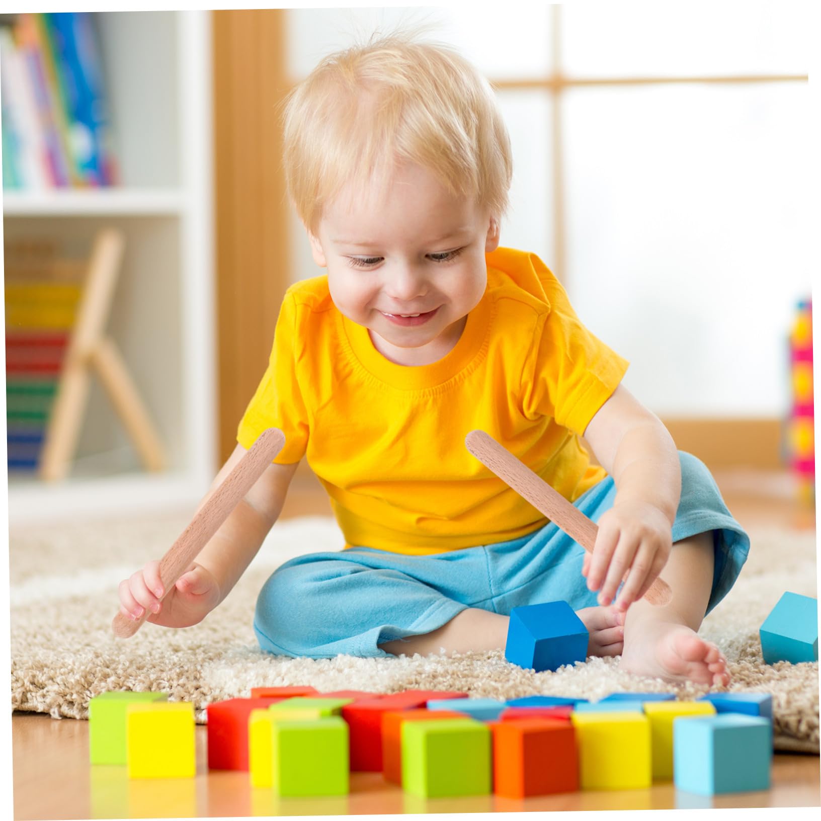 Strumenti Musicali in Legno per Giocattolo Ritmico Educativo per Sviluppo Coordinazione Occhio Mano Regalo Compleanno Sicuro e Liscio