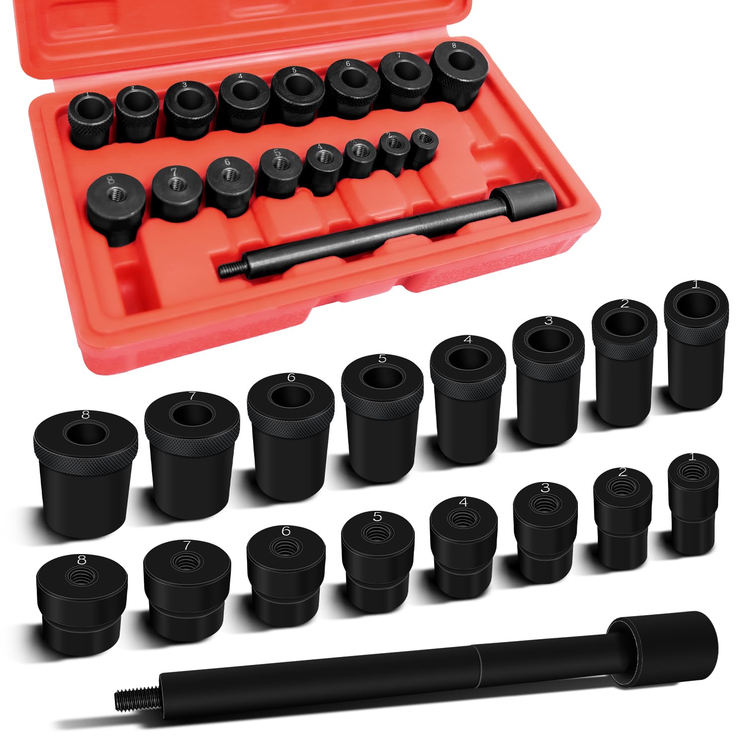 17PCS Universal Clutch Alignment Kit, Flywheel &amp; Drive Plate Tool