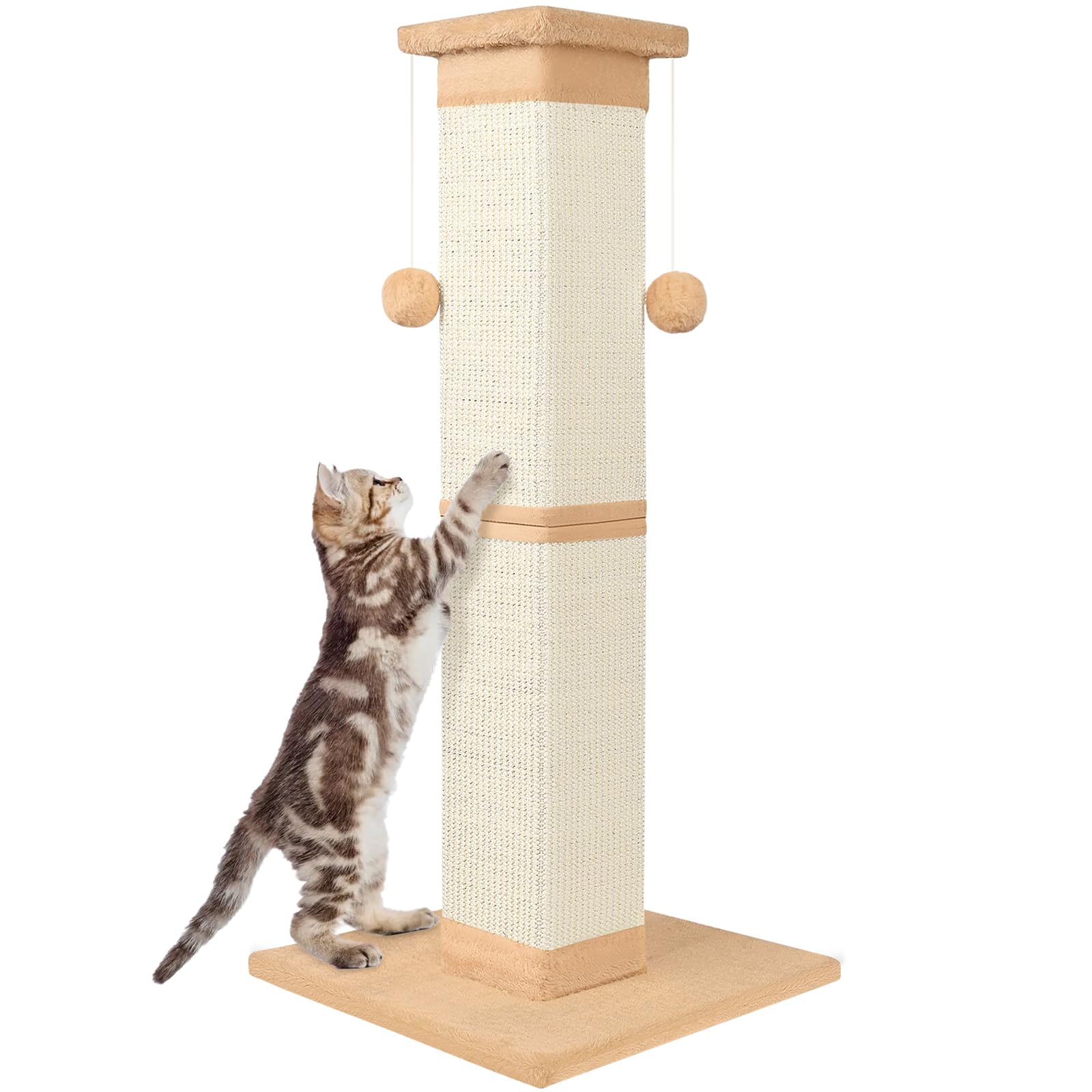 Photo 1 of SOCATER Cat Scratching Post 33 Inch Orange Sisal