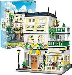 Blocos de Montar Construção City Garden Hotel - Modelos de Casas, Blocos para Adultos e Adolescentes