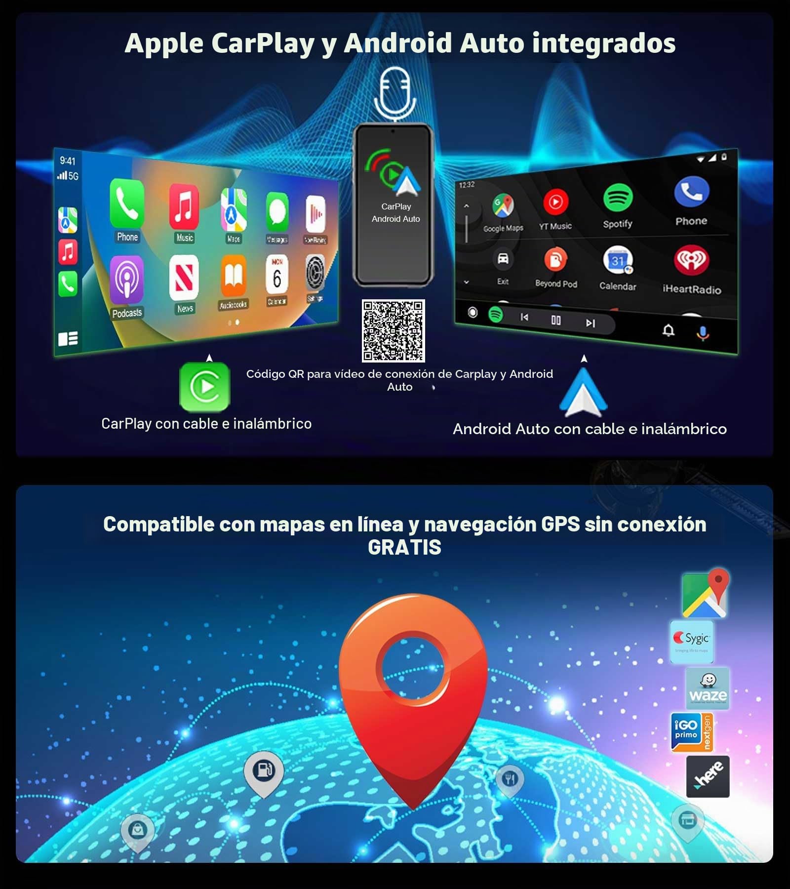 Erisin Qualcomm 8-Core Canbus 4GB+64GB 10.25" IPS Pantalla Android 14 Radio Coche Bluetooth para Mercedes-Benz Clase GLK X204 2009-2012 NTG 4.0 Soporta Wireless CarPlay Android Auto WiFi DSP USB OEM