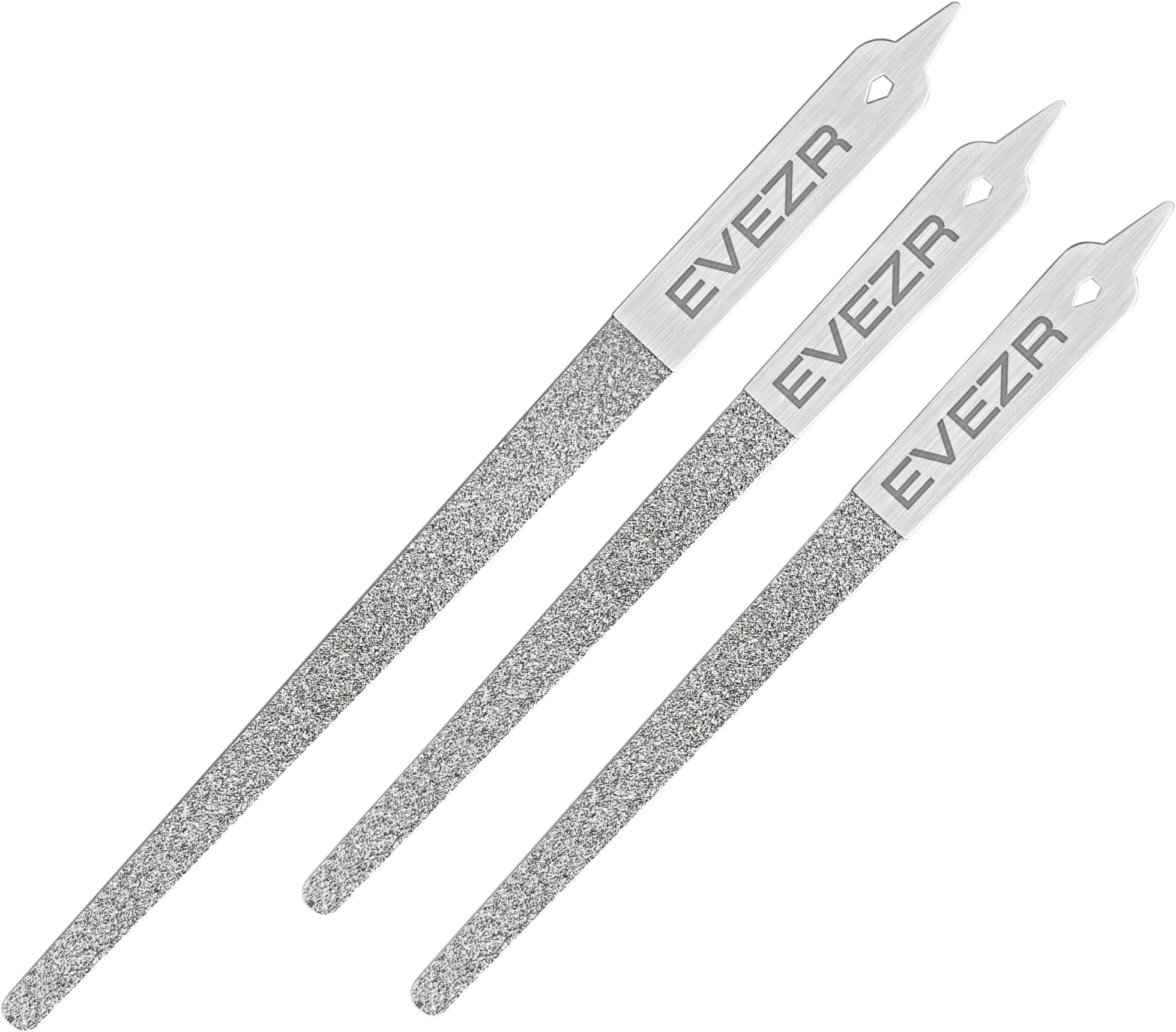 6 Pieces Stainless Steel Nail File Metal Diamond Nail