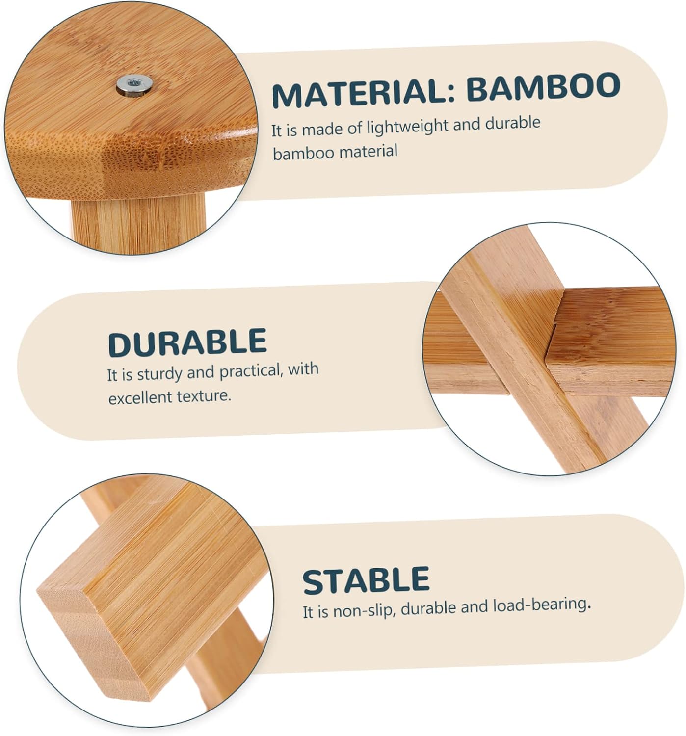 Zerodeko Household Stool Anti-Slip Low Stool for Boy Girl and Adults Versatile for Laundry Bathroom and Home Use Stylish