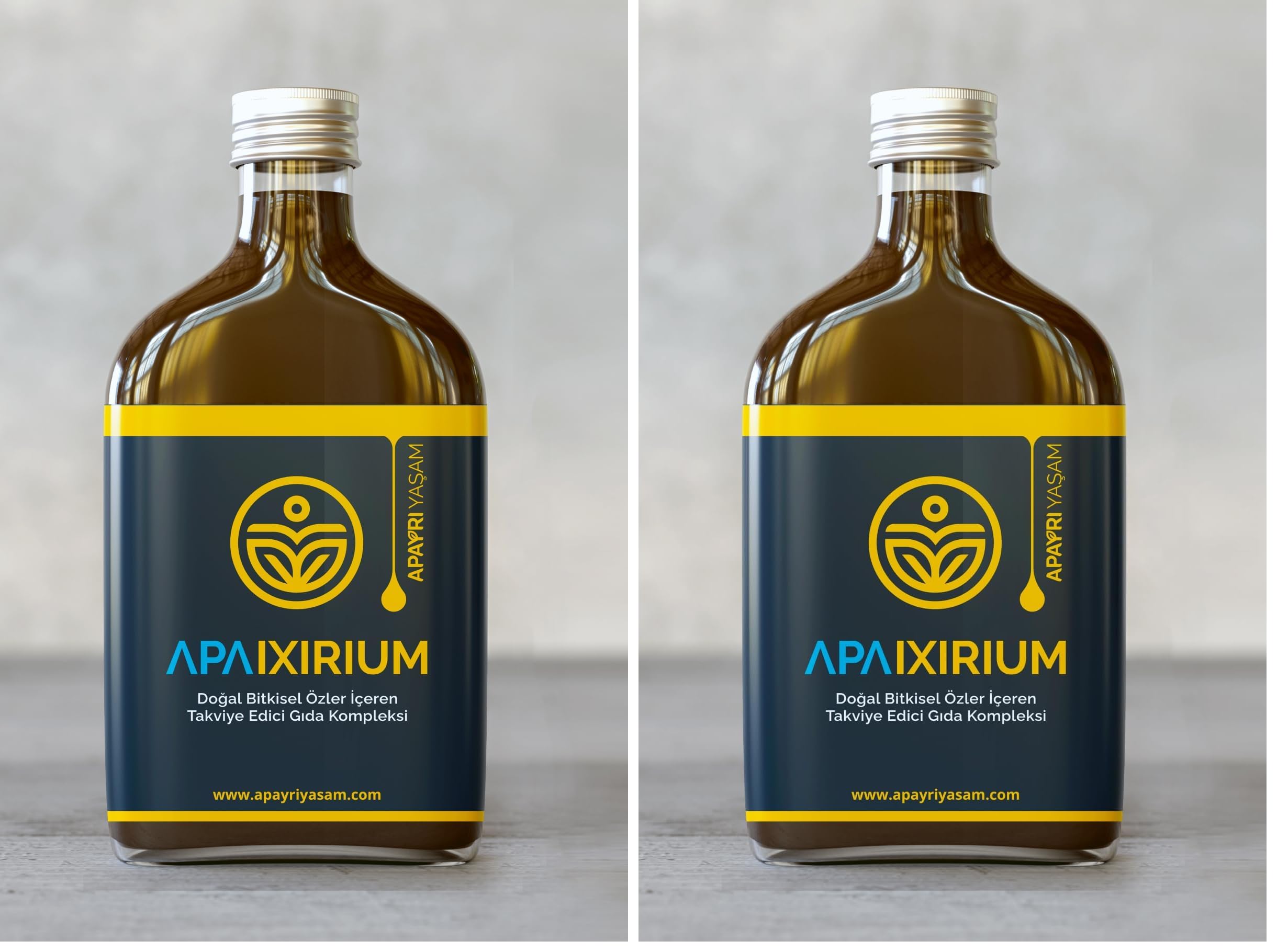 Apayrı Yaşam İXİR200 Bio Şurup Konsantresi%100 Bitkisel Iksir Apaixirium 200 ML (2 paketi)