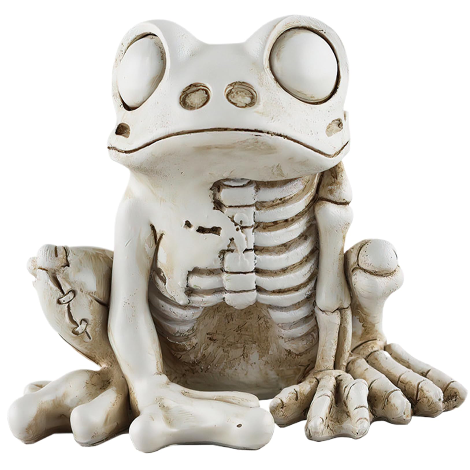 CNAFGBGG Frog Skeleton, Scary Halloween Prop, Gray, 4x2x3in.