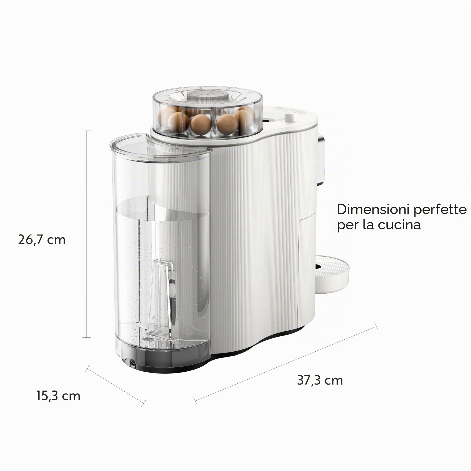 CoffeeB by café royal - Globe White - Macchina da caffè progettata per l'uso di Coffee Balls