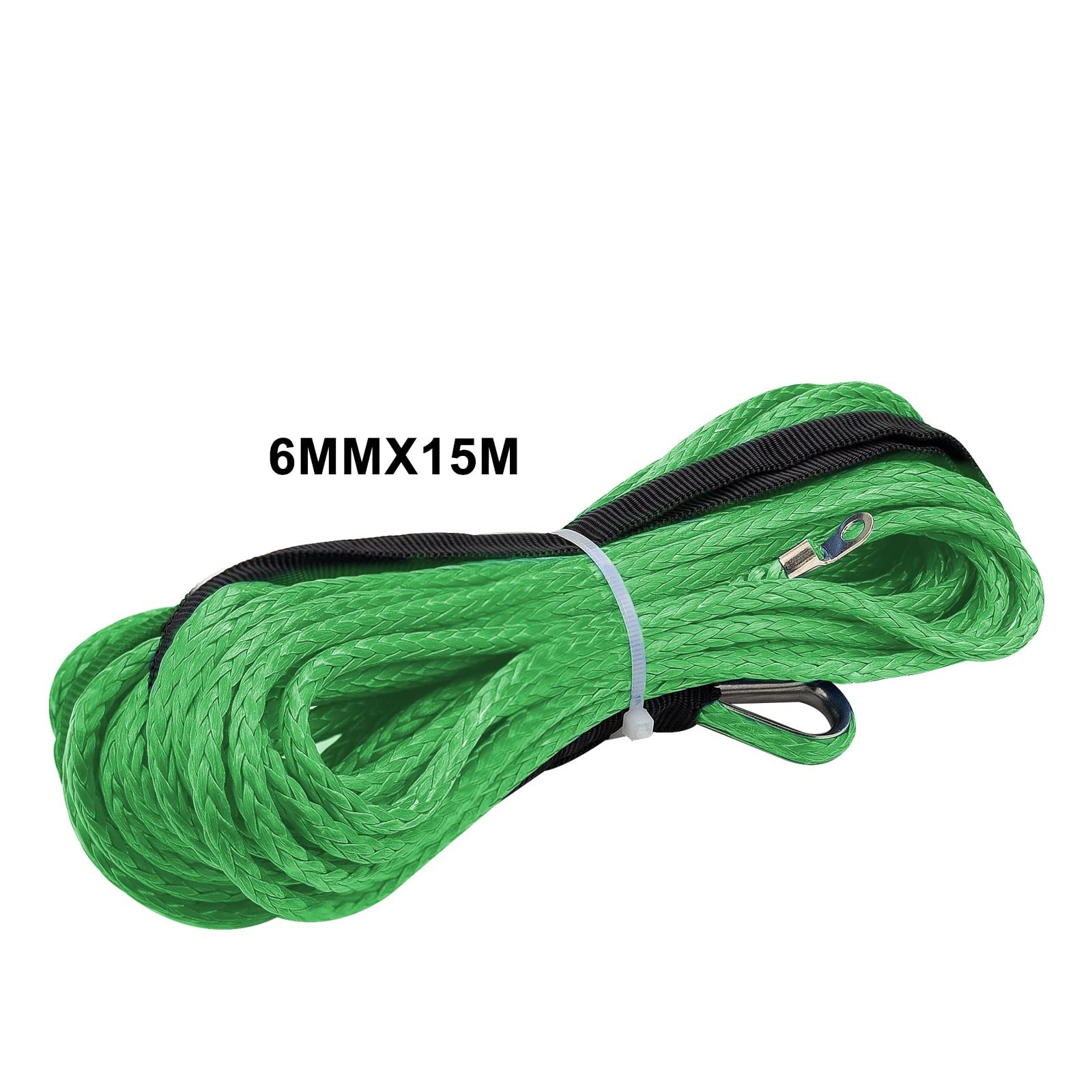 Abschleppseil 15 m / 6 mm Abschleppseil Seil Schnur Kunstfaser 5500 lbs/7000 lbs/7700 lbs Abschleppseile (Color Name : Green)