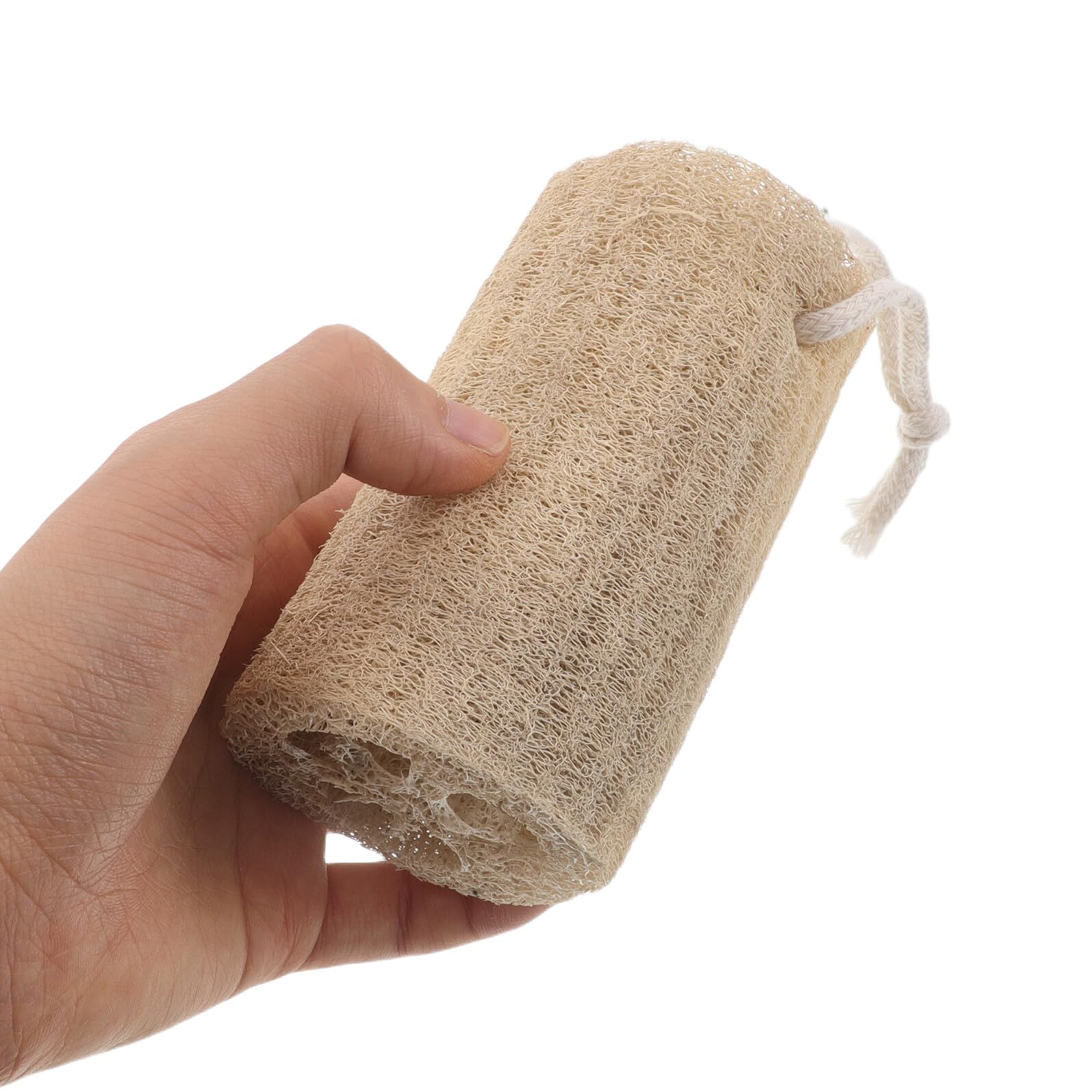 12 Piezas Esponja Natural de Loofah para Ducha Exfoliante Corporal y Profunda Ligera y Compacta Mejorando Circulación y Textura de Piel Adecuada para Hombres y Mujeres Uso