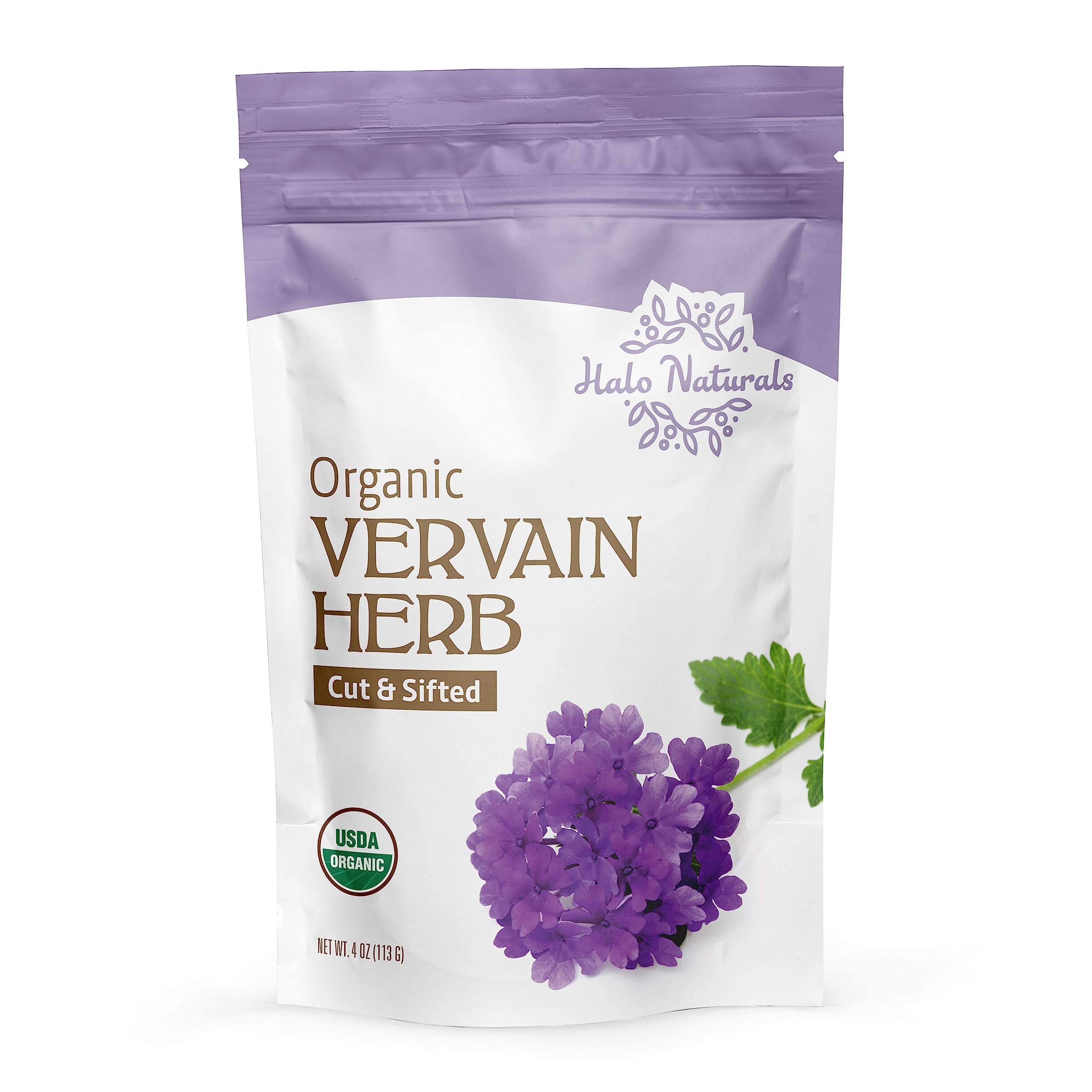 Amazon.com: Halo Naturals Organic Vervain Herb Cut & Sifted, 4