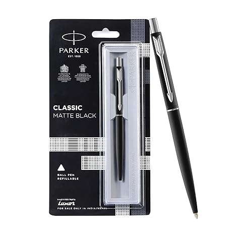 Parker Classic Matte Black CT Ball Pen, 1 Count (Pack of 1) (9000013840)