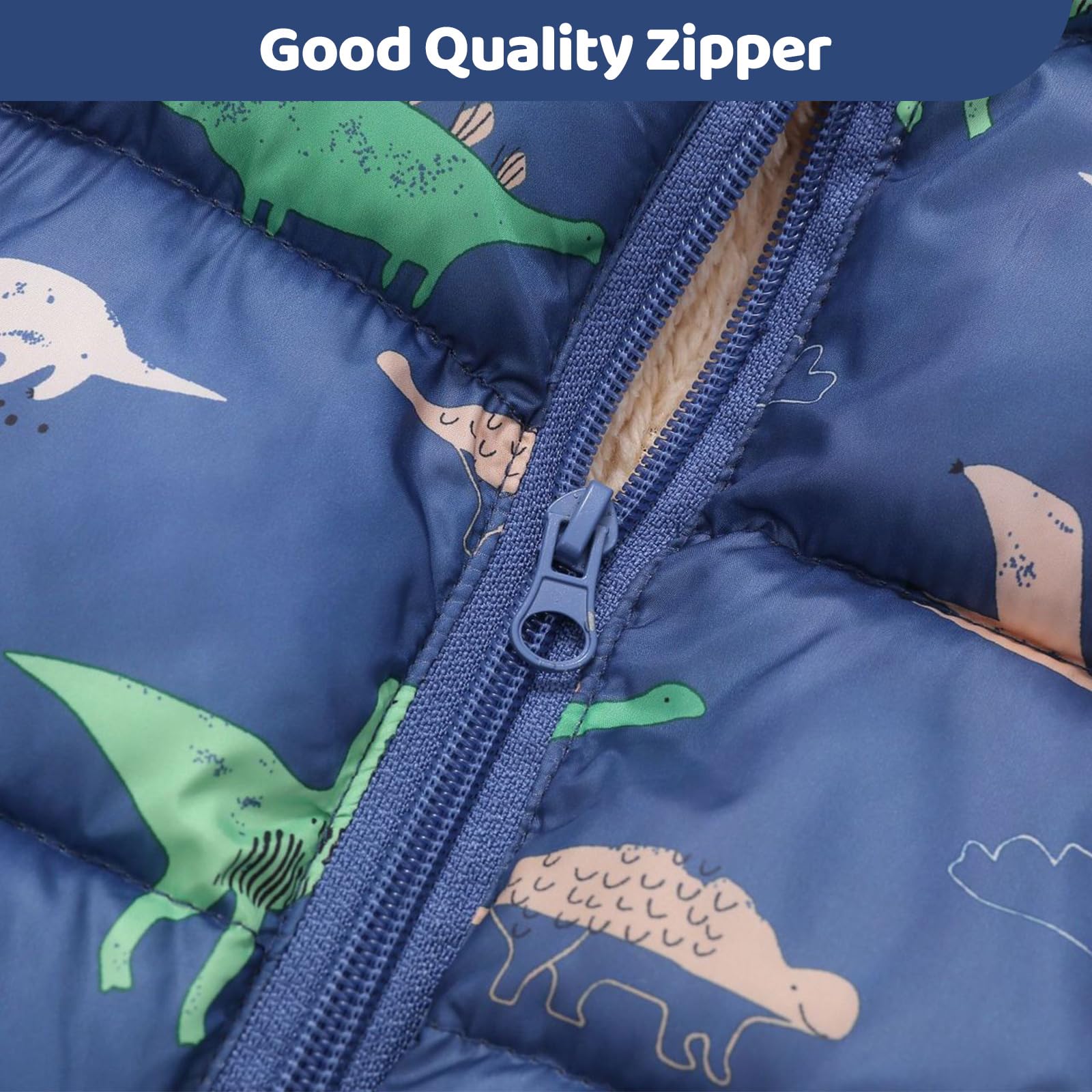 JiAmy Chaqueta de invierno para bebé con capucha para niños y niñas, abrigo de invierno a prueba de viento, chaqueta cálida para niños, cremallera y capucha, abrigo de forro polar, 18 meses a 5 años