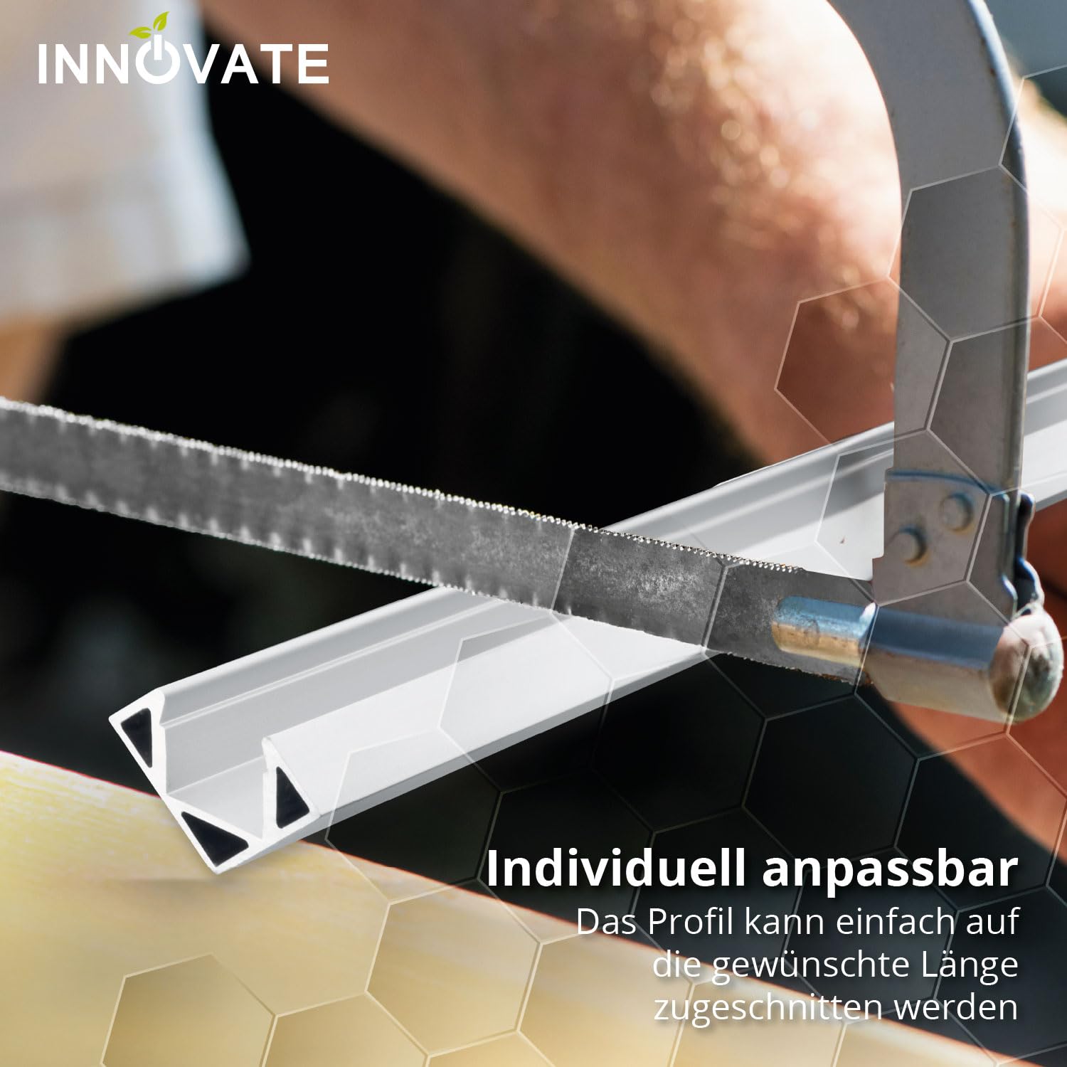 INNOVATE LED Eckprofil 2m inkl. Diffusor 5er Set [Alu Winkelprofil schwarz-klar 11mm] Alu Profil V förmig LED Streifen 2m I Kantenschutz Kleiderschrank Kühlkörper I Indirekte Beleuchtung Wohnzimmer