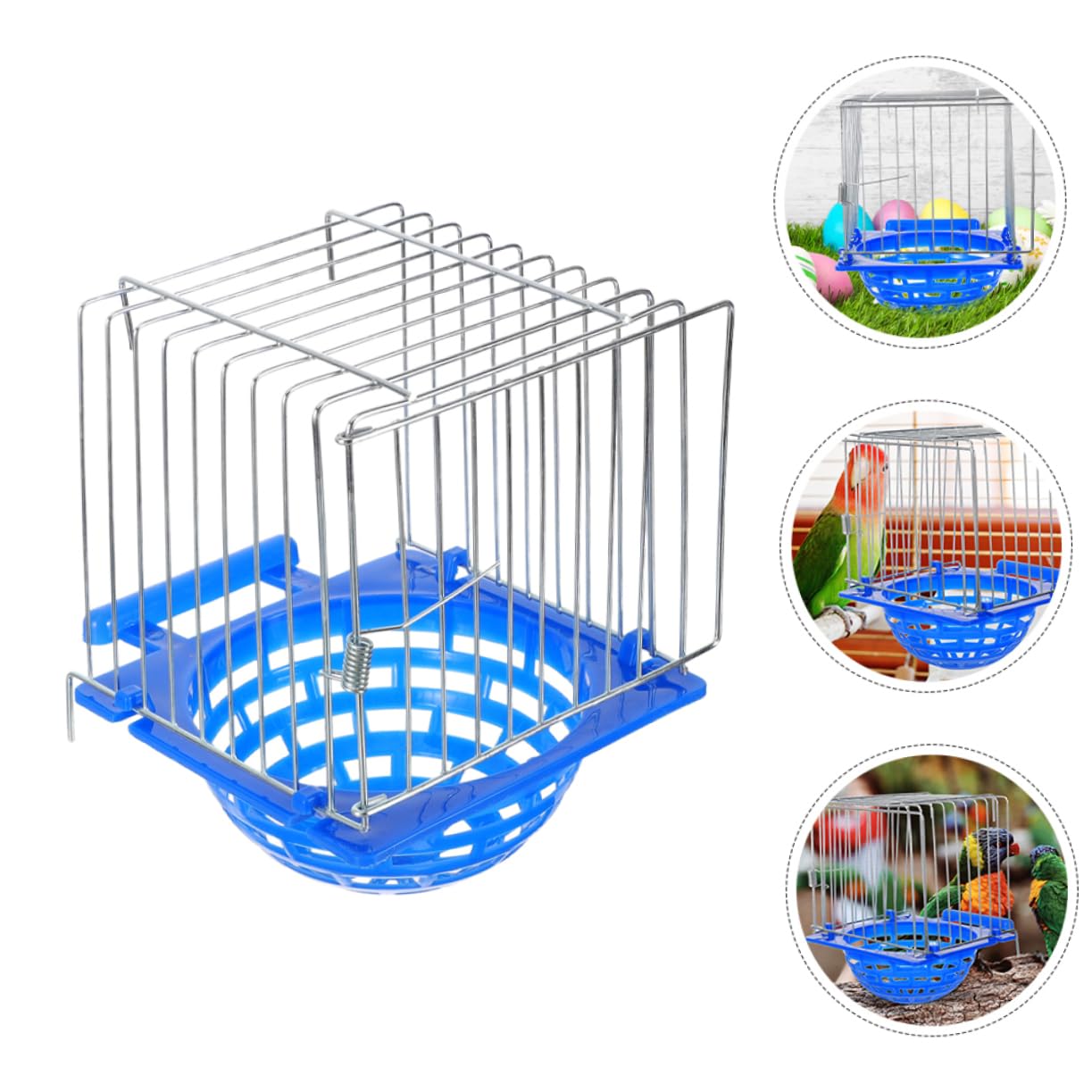 4 Piezas Caja de Nido para Pájaros de Cría para Pinzones y Periquitos Incubadora Eficaz de Limpiar para Decoración