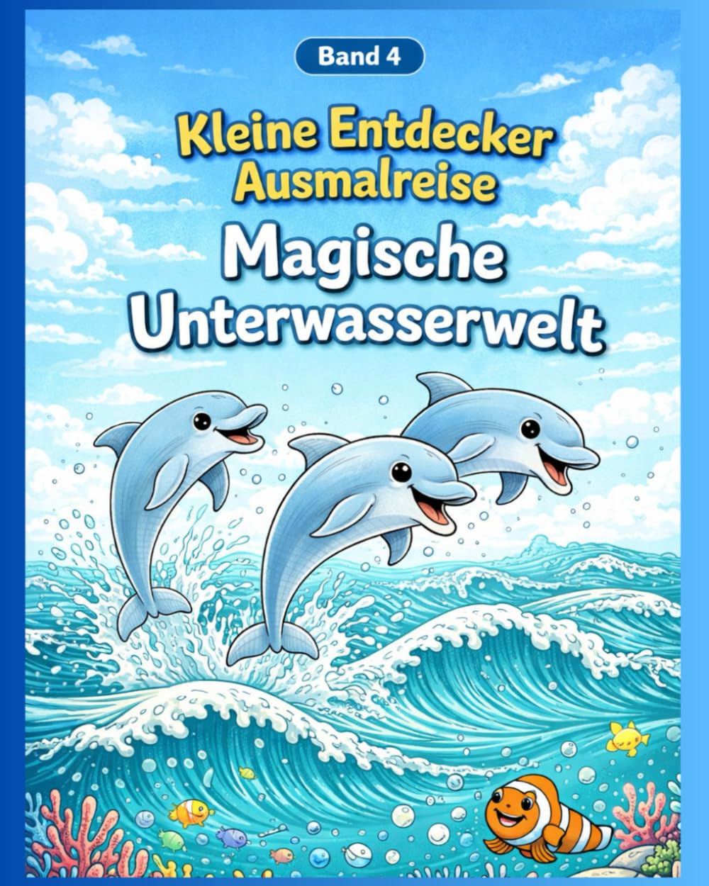 Magische Unterwasserwelt: Malbuch für Kinder mit Delfinen, Meerjungfrauen und Meeresabenteuern (Kleine Entdecker Ausmalreise)