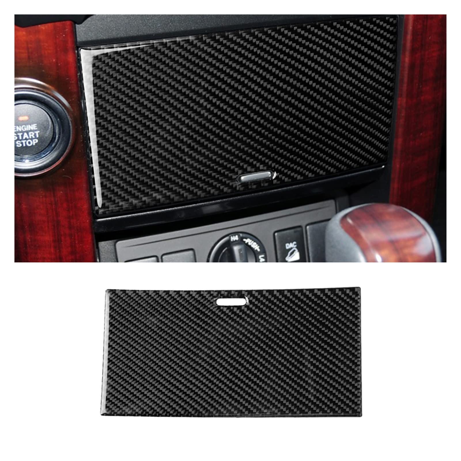 Panel zapalniczki wnętrza samochodu kalkomania tapicerka pasuje do Toyota Land Cruiser Prado 2010-2018 Auto akcesoria do wykończenia straż zestawy naklejek