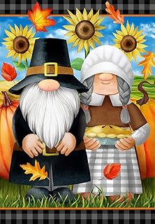 NAIMOER Gnomes Diamond Painting Kits for Adults, Fall Diamond Painting Thanksgiving 5D Sunflowers Diamond Painting Kits Full Drill Diamond Art Love Couple Pics Craft for Home Wall Art Decor 30x40cm