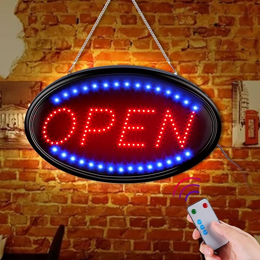 LED open Sign Amazon.com : LED Open Sign, FITNATE Large 23x14 inch Business Open