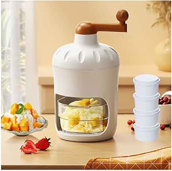 Amazon|DIY 手動かき氷チョッパー , アイスキューブ型が4個付属し Amazon|DIY 手動かき氷チョッパー , アイスキューブ型が4個付属し