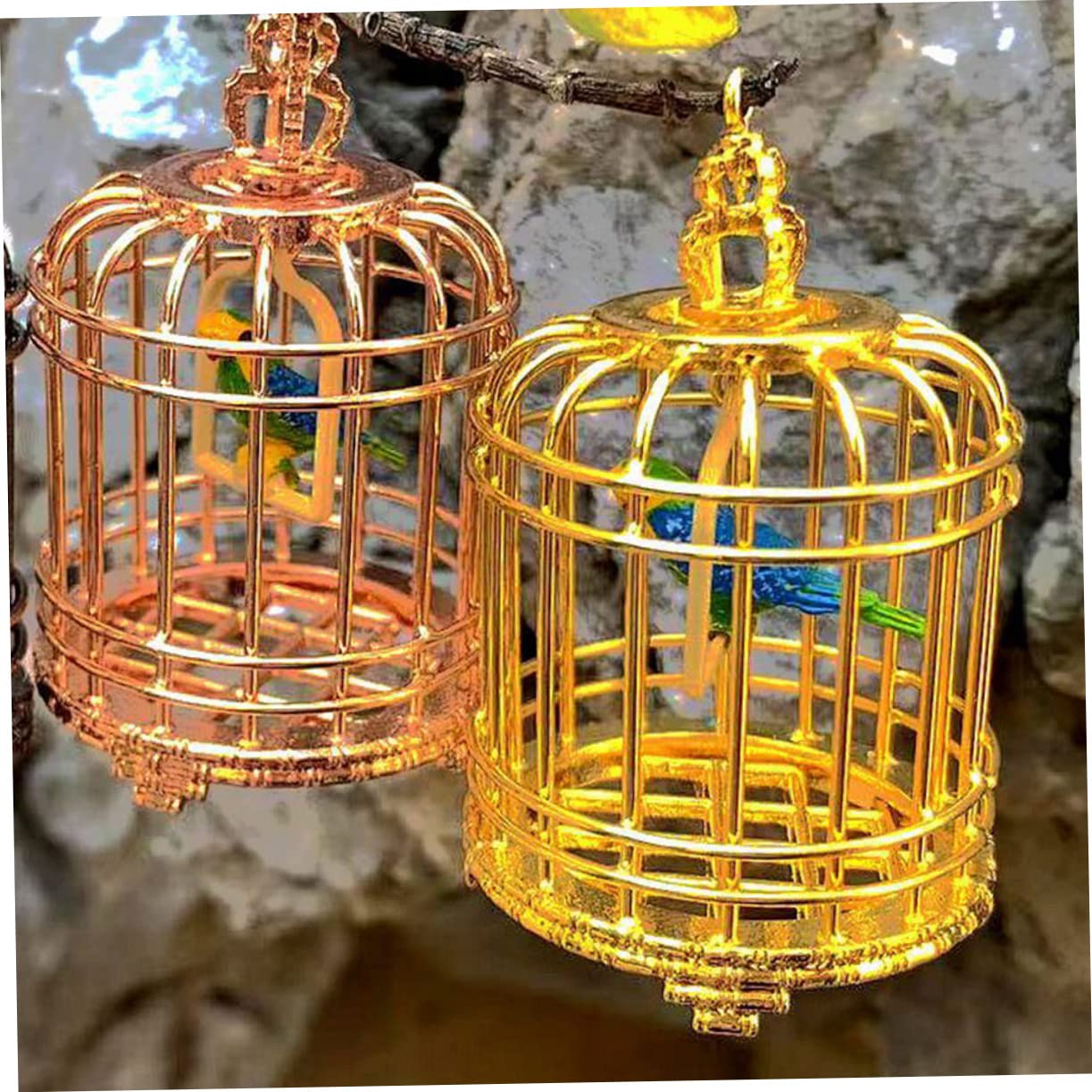Amazon.co.jp: PATKAW 模擬鳥かご 鳥かごプレゼント ミニハウス 