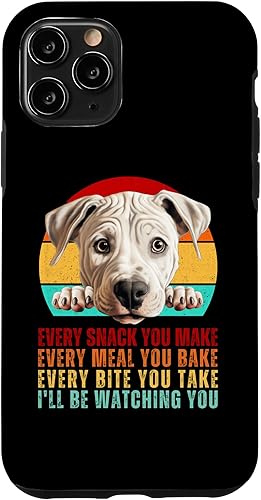 iPhone 11 Pro Funny Dogo Argentino Puppy Argentine Dog Every Snack U Make Case