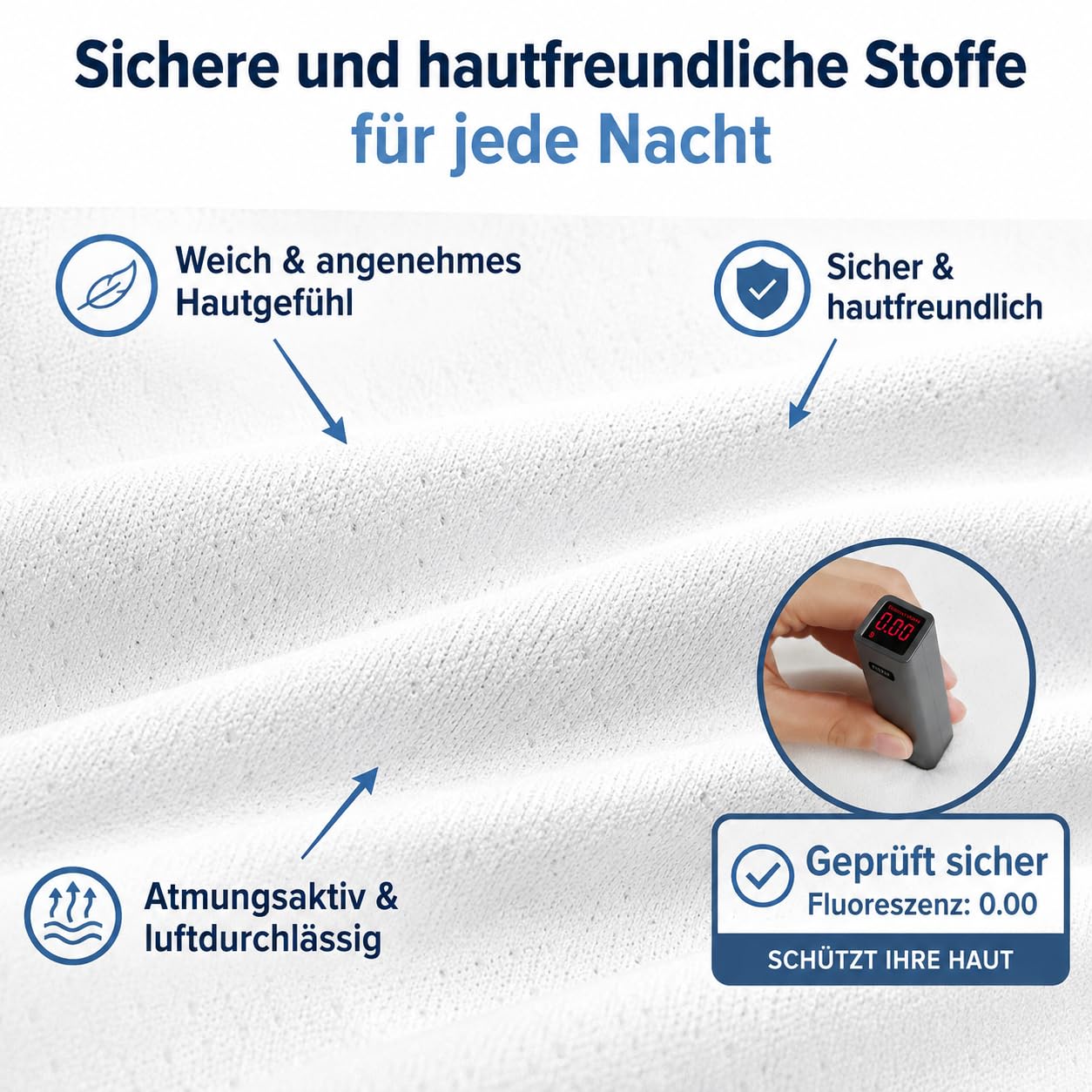 Ergonomischer Kissenbezug Weiß Grau l Bezug Für Orthopädisches Nackenkissen Ersatzbezug Weich Atmungsaktiv