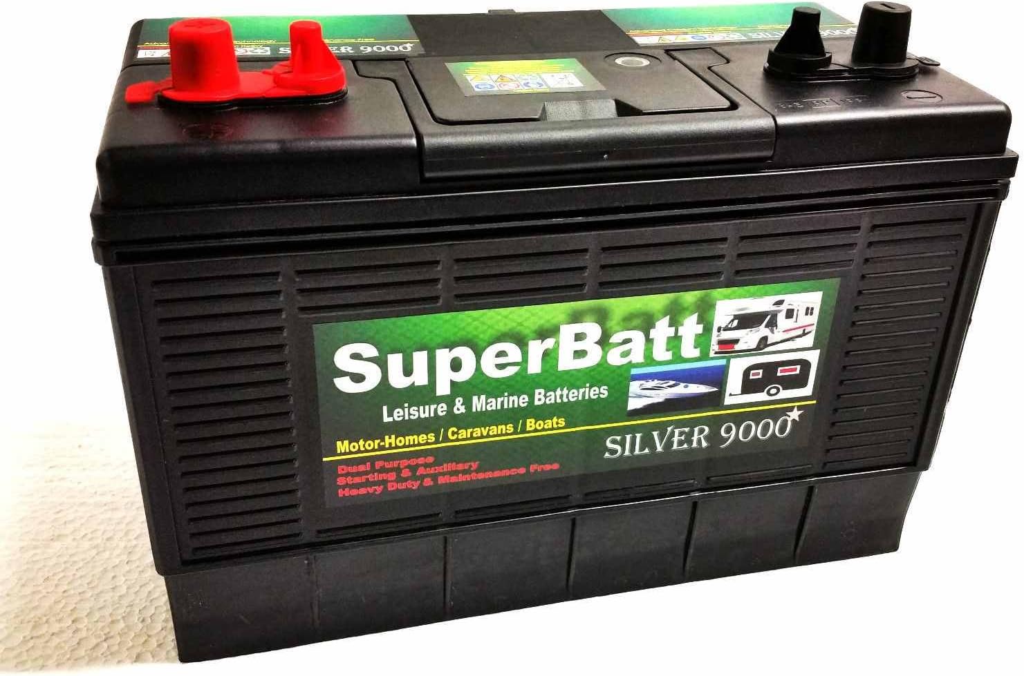 12V 120AH SuperBatt DT120 Deep Cycle Leisure Marine Battery Replace 12V 110AH 105AH Numax XV31MF / Lucas LX31MF