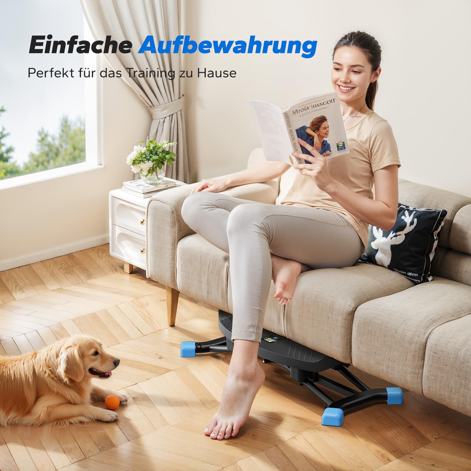MERACH Twist Board mit Display, Seitlich Balance Board mit 2 Widerstandsbändern, bis 136KG, für seitliche Bewegung, Rehabilitation & Koordination, Home Gym, Anfänger