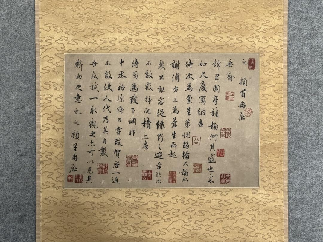 民間古美術 　王震作　掛軸 肉筆保證 掛け軸　捲り DE540A6-1 民間古美術 王震作 掛軸 肉筆保證 掛け軸 捲り DE540A6-1