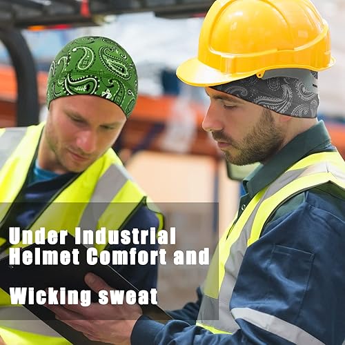 Miniatura 4 de 10 gorras de calavera para hombre forro de casco que absorbe el sudor gorro para correr ciclismo soldadura CPAS Do Rags