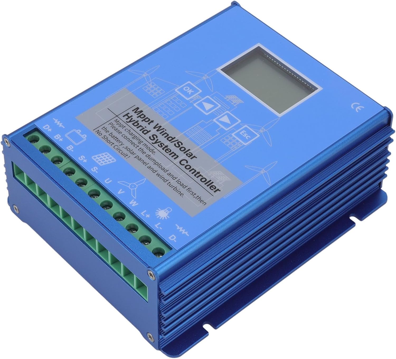 Renewable Energy Controllers Wind Solar Controller Universal LCD Screen Mode High Performance for Off Grid Generation System (GPI-48220)