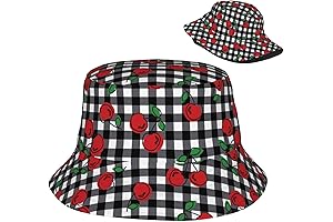 Checkered Sun Hat: Retro Bucket Hat for Women and Men