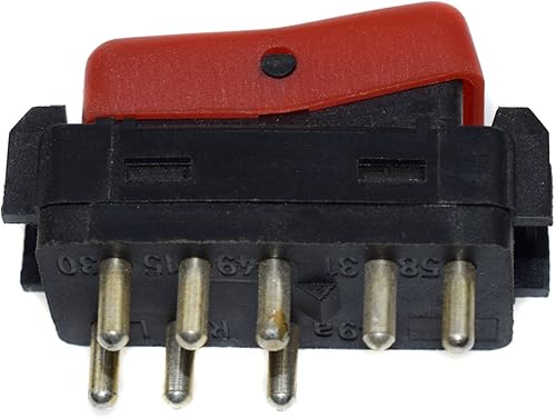 Miniatura 3 de eGang Auto Interruptor de luz de peligro de advertencia eléctrica 1248200110 para Mercedes-Benz C220 C280 190E 300D E500 E320 300E 1984-1995, rojo,