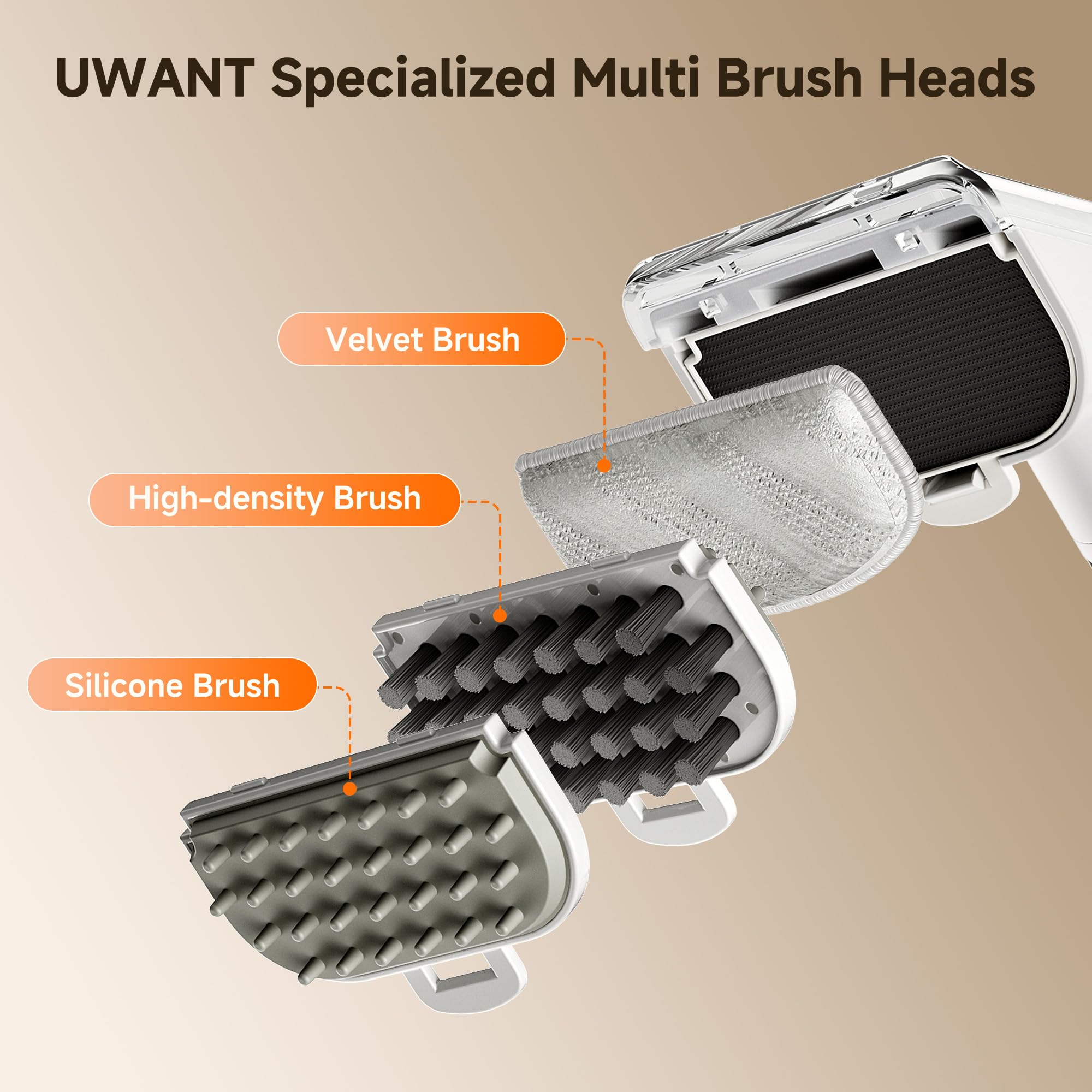 Amazon | uwant スチームクリーナー18000Paの超強力吸引 専用洗浄液