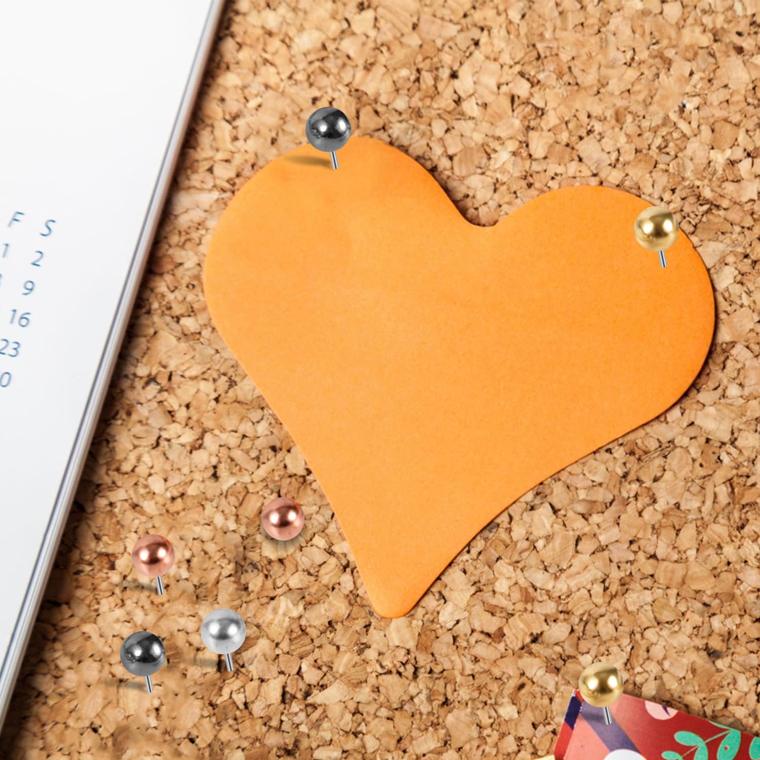 400 Pcs Map Pins, Colorful Round Push Pins Small Round Head Push Pins Marking Pins Plastic Tacks - View #10