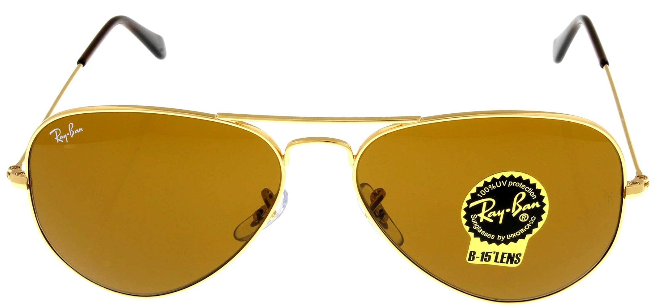 Ray-Ban アビエーターサングラス ゴールド レイバン公式ストア】 Ray-Ban® AVIATOR FLASH LENSES