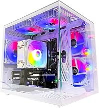 PC para juegos | 16G RAM | SSD 512G | Core I5 12400F 2.5G | 6 núcleos hasta 4.4G | 4K computadora de escritorio de oficina preconstruida Wi Fi Home Blanco