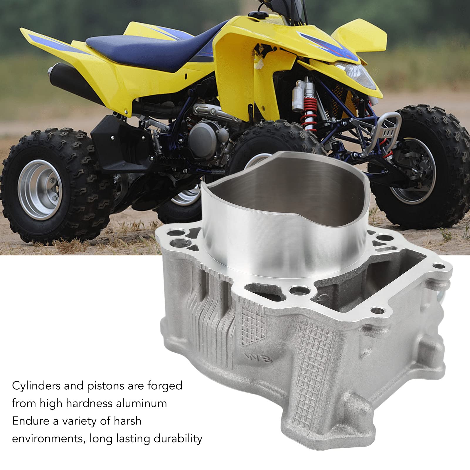 Kit Guarnizioni Pistone Testata Cilindro 94mm Sostituzione Kit di Ricostruzione Motore Moto per Modelli LTZ 400 2003 2014 Kit di Ricostruzione Cilindro in Alluminio Kit