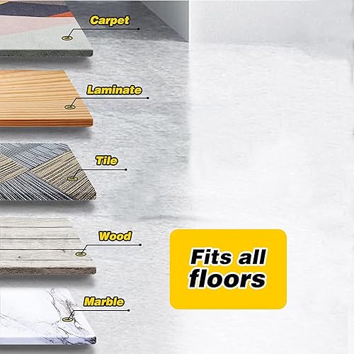 Miniatura 3 de Piezas de repuesto para ruedas de bebé, ruedas de goma de plástico de 2 pulgadas, extraíbles, seguras para todos los pisos, juego de 4 (negro)