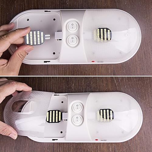 Miniatura 4 de Super Bright 921 - Ampolletas LED para luces de interior de casa rodante, remolque, barco, cúpula interior (paquete de 20 unidades, 6000K, color