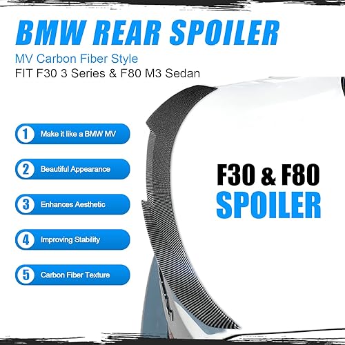 Miniatura 2 de Alerón trasero para BMW E92 335i 335i 335xi 335is 335i xDrive 328i 328i 328xi y E92 M3 2 puertas Coupe Highkick alerón de maletero (estilo negro