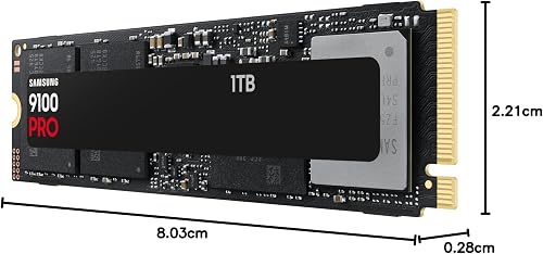 Samsung Memory MZ-VAP1T0BW 9100 PRO 1TB Internal SSD, PCIe 5.0 x4, NVMe 2.0, SSD Designed for Pros & Gamers, Compatible with PC & Laptops, 5 Year Limited Warranty (UK Version) - 13