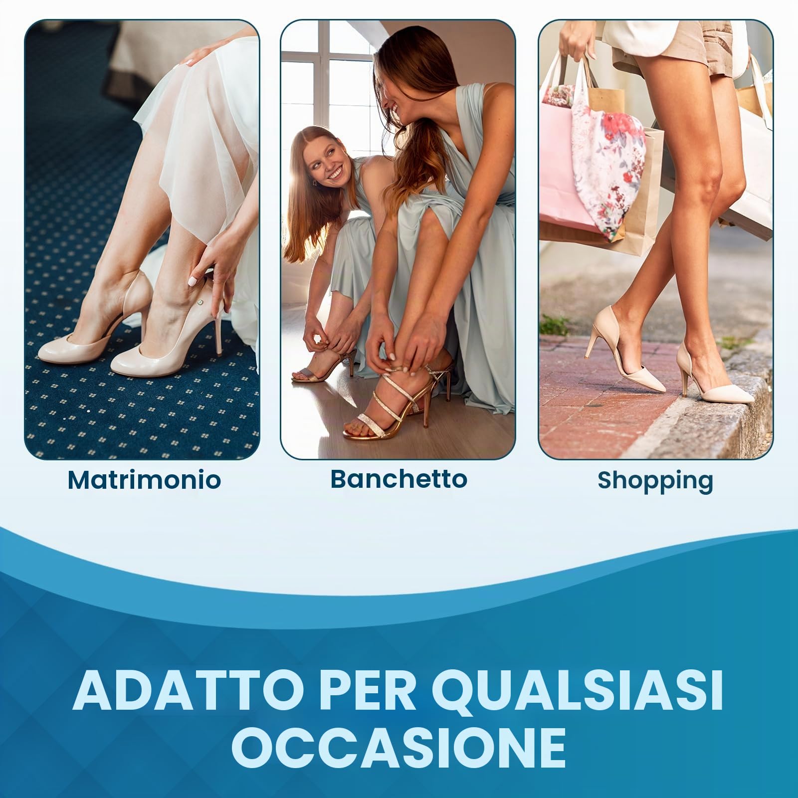 Bende per vesciche in gel, 21 pezzi, bende idrocolloidali per piedi, cuscinetti per vesciche, adesive resistenti all'acqua per tallone, dita dei piedi, bende per prevenzione e comfort