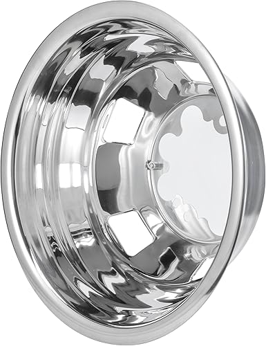 Miniatura 8 de 4 piezas de 17 simuladores de doble rueda de acero inoxidable pulido, cubierta impermeable para rueda con tapa central extraíble, kits de 8 tapones