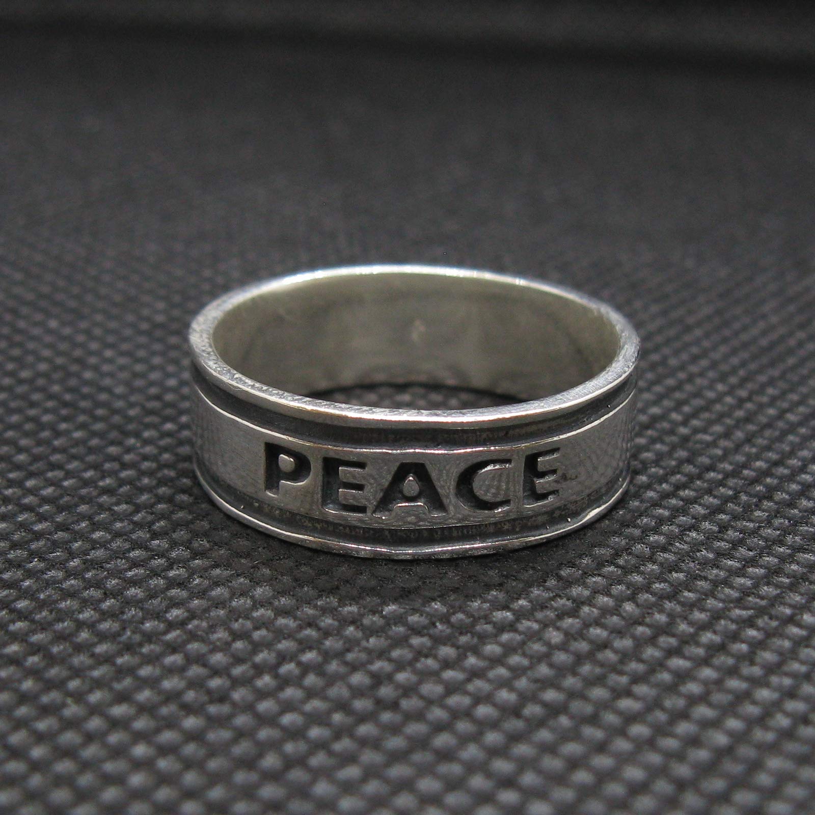 Anillo Plata De Ley Sólido 925 Peace R002008 Empress