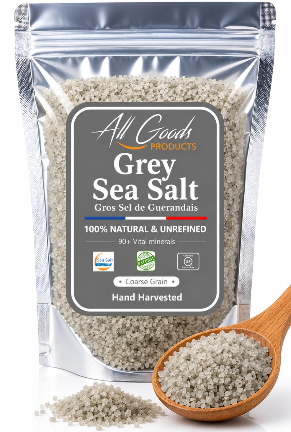 Amazon.com : All Goods Mineral Grey Sea Salt – Coarse 12oz, 82