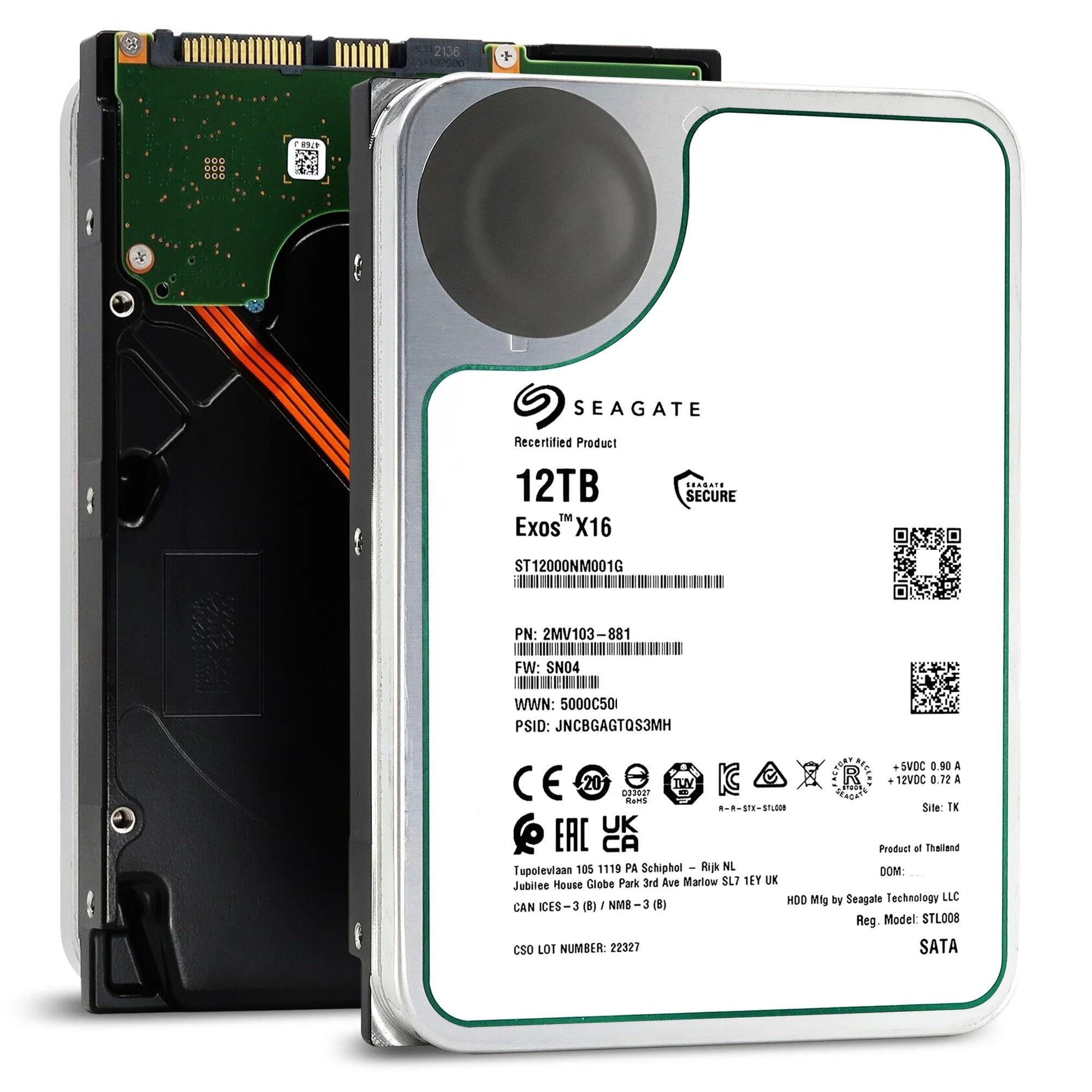 Seagate ST12000NM002G 12TB SAS HDD 新同品 Amazon.com: Seagate ST12000NM002G 12TB 12Gb/s SAS HDD