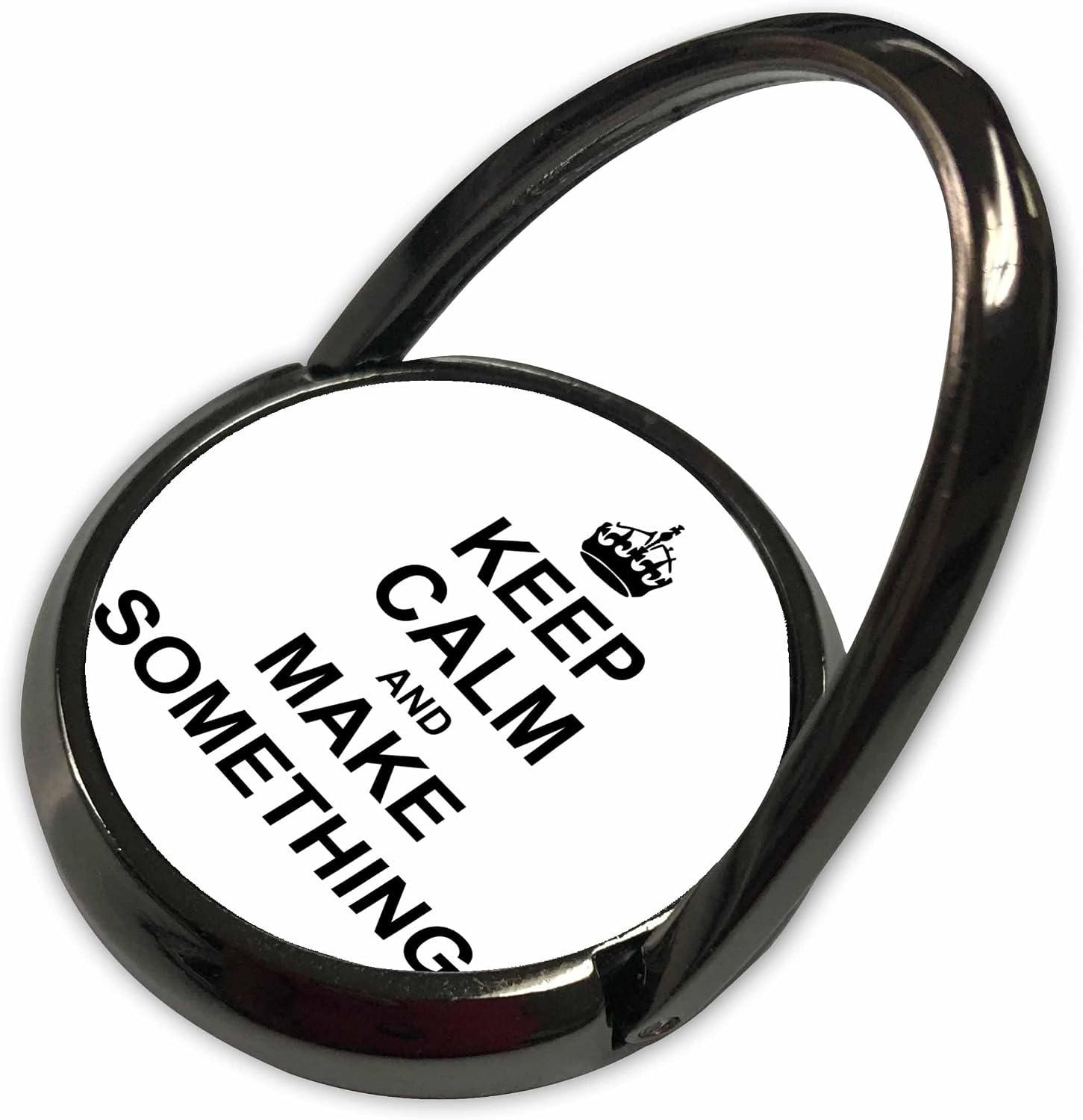 3dRose Keep Calm and Make Something - Carry on Creating - Gift for Creative People - Creativity Motivation Phone Ring