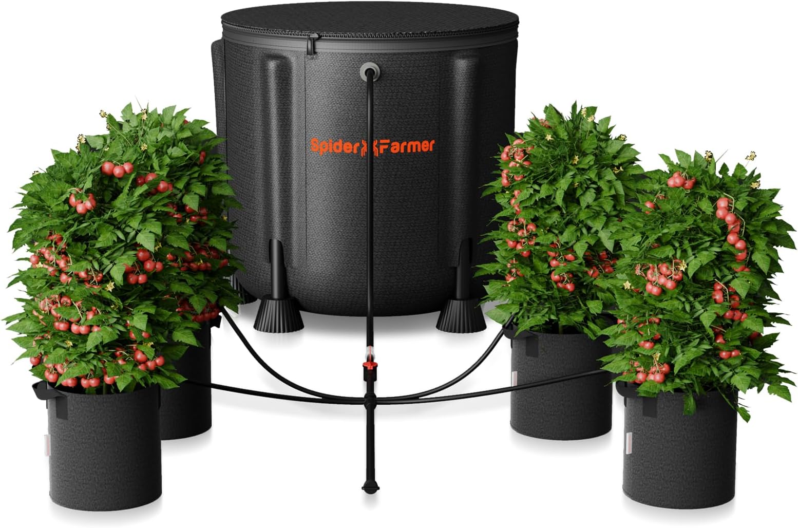 Auto Drip Irrigation System Kits with 13-Gallon Bucket, 25W Water Pump, Low Water Level Sensor, Complete Indoor Automatic Watering System for Grow Tent/Greenhouse/Lawn